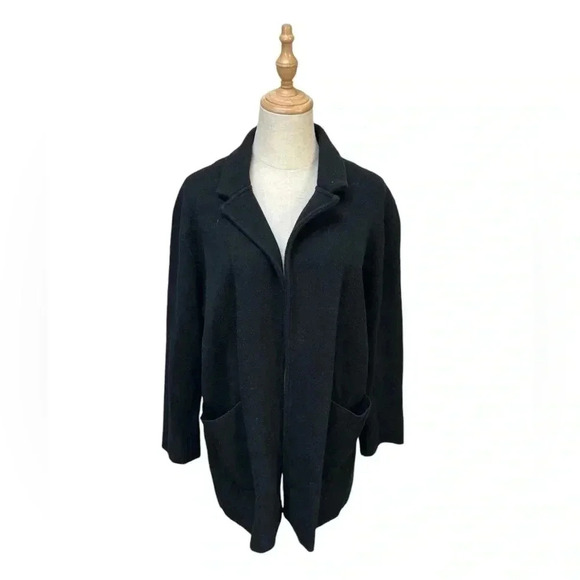 J Crew Black Knit Cardigan Size XL - Picture 1 of 6